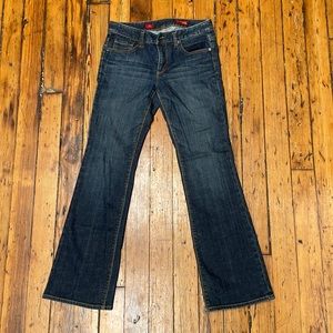 EUC dark wash boot cut Express Jeans Mia in size 4r